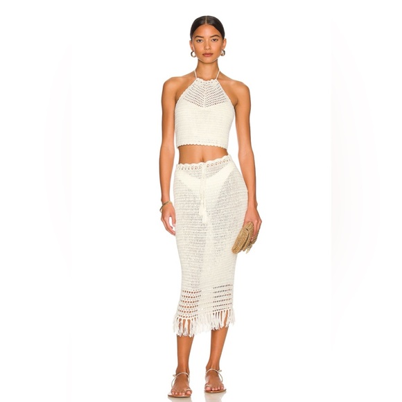 More to Come Angelina Halter Top in Ivory - Picture 3 of 9